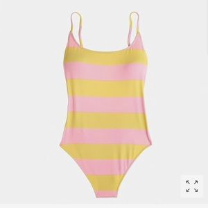 J Crew Striped Swimsuit